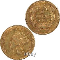 1855 Indian Princess Head XF EF Extremely Fine Gold $3 Coin SKUI17525