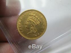 1856 1 DOLLAR LIBERTY GOLD COIN IN extra fine CONDITION