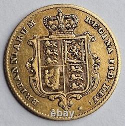1856 Great Britain UK Half 1/2 Sovereign Gold Coin Young Victoria Very Fine VF