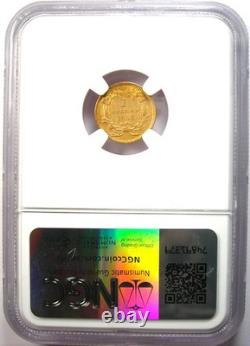 1856 Indian Gold Dollar G$1 Certified NGC AU58 Rare Coin
