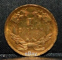 1856-p $1 Gold Dollar Xf Details Extra Fine Coin L@@k Now Scarce Trusted