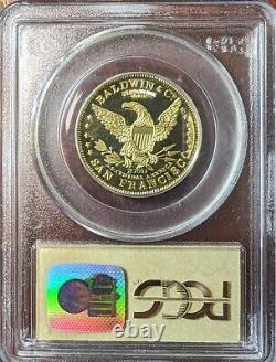 1857/0 $10 49er Horseman SS Central Amer. 935 Fine Cal Gold PCGS Deep Cam Proof