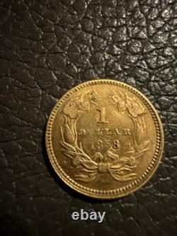 1858 One Dollar Gold Coin Type 3 Princess 1858 One Dollar Gold Coin Type 3 Princess