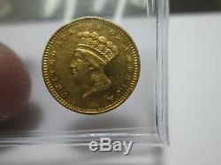 1861 1 DOLLAR LIBERTY GOLD COIN IN extra fine CONDITION