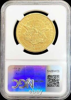 1862 S Gold $20 Liberty Double Eagle CIVIL War Era Coin Ngc Extremely Fine 45