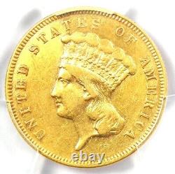 1874 Three Dollar Indian Gold Coin $3 Certified PCGS XF Details Rare Coin