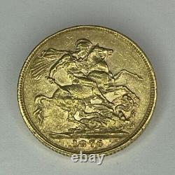 1876 Great Britain Full Sovereign Gold Coin XF Details Beautiful Coin 7.98G