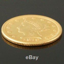1878 US $2 1/2 Dollar Liberty Head, Quarter Eagle, Solid Fine Gold Coin, NR