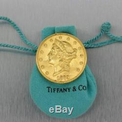 1879 Tiffany & Co. 22k Yellow Gold $20 Gold Liberty Spy Coin