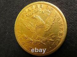 1881 $10 GOLD Eagle Liberty Ten D. Coin pure fine luster dollar round nice mint