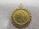 1881 Half Eagle $5 Gold Coin In 14k Gold Bezel Charm Or Pendant And No Reserve