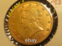 1886 S $10 GOLD coin Ten D Liberty Eagle 10 dollar piece pure fine luster round