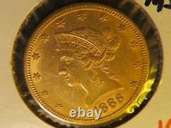 1886 S $10 GOLD coin Ten D Liberty Eagle 10 dollar piece pure fine luster round