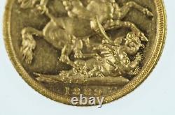 1889 Melbourne Mint Gold Full Sovereign in Very Fine Condition