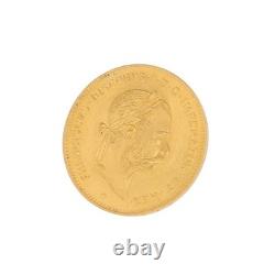 1892 Austria Gold 4 Florin 10 Francs Franz Joseph Fine Gold Coin