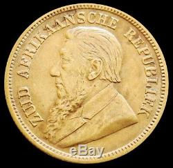 1895 Gold South Africa Republic 1/2 Pond Coin Extra Fine