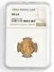 1895a France 20 Franc Ngc Graded Ms64.900 Fine Gold Coin