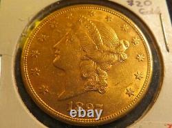 1897 S $20 B. U. GOLD Double Eagle Twenty Dollar Liberty coin fine luster mint