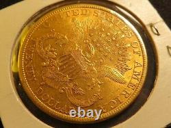 1897 S $20 B. U. GOLD Double Eagle Twenty Dollar Liberty coin fine luster mint