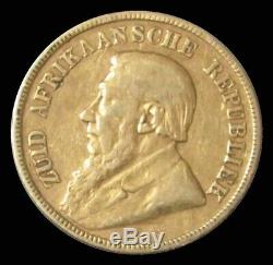 1898 Gold South Africa Republic Pond Coin Very Fine Condition