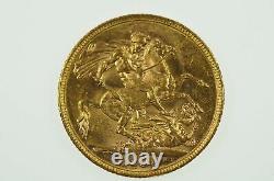 1898 Melbourne Mint Gold Full Sovereign in Very Fine Condition