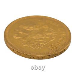 1899 Gold 10 Putin Dollars World Coin. 2489agw 900 Fine
