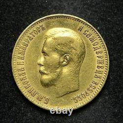 1899 Russia 10 Rouble. 900 Fine Gold Coin (cn9381)