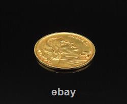 18K GOLD Vintage Golda Meir Israel Jerusalem Coin GOT057
