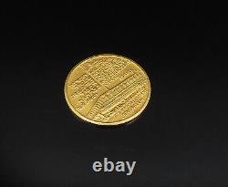 18K GOLD Vintage Golda Meir Israel Jerusalem Coin GOT057