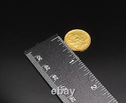 18K GOLD Vintage Golda Meir Israel Jerusalem Coin GOT057