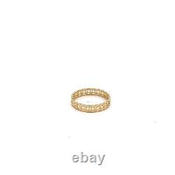 18K Gold Ring Money Catcher Coin Size 7 Fine Jewelry 1.22 grams