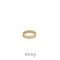 18K Gold Ring Money Catcher Coin Size 7 Fine Jewelry 1.22 grams