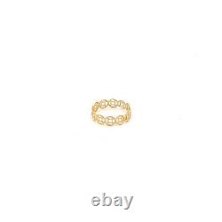 18K Gold Ring Money Lucky Coin 0.84 grams Fine Jewelry Size 5.5