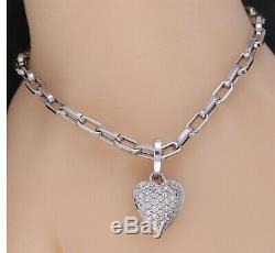 18K Roberto Coin Diamond Heart Pendant & Bracelet Set