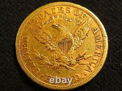 1901 Five D $5 GOLD Half Eagle coin good condition fine Liberty 5 dollar round