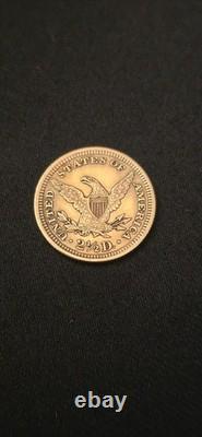 1902 Gold Quarter Eagle Coin, $2.50 Gold Liberty, Nice Details, Vintage US GOLD 1902 Gold Quarter Eagle Coin, $2.50 Gold Liberty, Nice Details, Vintage US GOLD