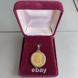 1903 5 Rubles Gold Coin Imperial Russia Nikolas II Uncirculated Coin Pendant