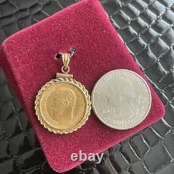 1903 5 Rubles Gold Coin Imperial Russia Nikolas II Uncirculated Coin Pendant