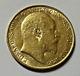 1903 Gold Great Britain Edward Vii. 917 Fine Gold 1/2 Sovereign Coin