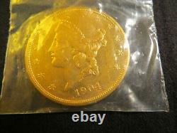 1904 $20 GOLD Liberty Double Eagle United States of America coin solid pure fine