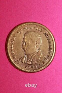 1905 $1 Gold Coin Lewis & Clark Exposition Soldered. 900 Fine Rare Coin 42