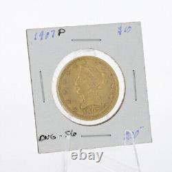 1907 $10 Liberty Head American Eagle 90% Fine Gold Coin United States Coin