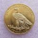 1907 Indian Head Eagle Ten Dollars Gold Coin Pendant 14k Yellow Gold Plated