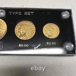 1908 Rare Colletion US Gold Type 4 Gold Coin Set Amazing High Grade BU Coins