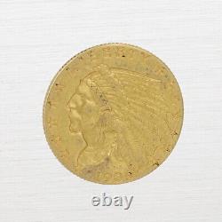 1909 $2.50 Indian Head Quarter Eagle Fine Early Gold Coin US Coin