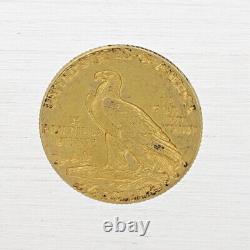 1909 $2.50 Indian Head Quarter Eagle Fine Early Gold Coin US Coin