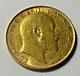 1910 Gold Great Britain Edward Vii. 917 Fine Gold 1/2 Sovereign Coin