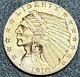 1910-p $2.50 Indian Head Quarter Eagle Gold Xf Great Details
