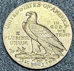 1910-P $2.50 Indian Head Quarter Eagle Gold XF Great Details
