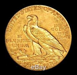 1911 Indian Head $2.50 Fine Gold Quarter Eagle Bullion Coin Nice 4.18 Grams
